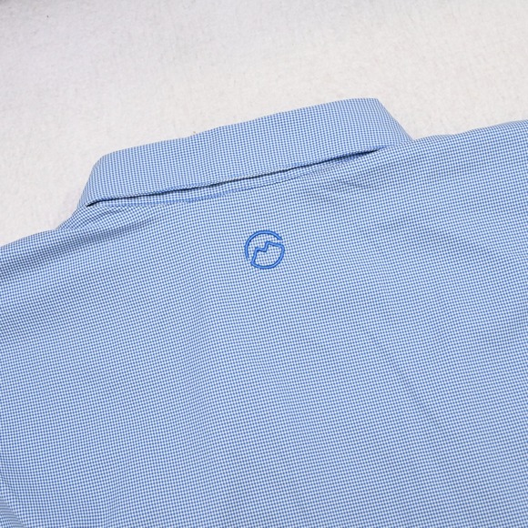 Magellan Vented Fishing Shirt Mens Large Relaxed Fit Blue Plaid Short Sleeve - Picture 12 of 15